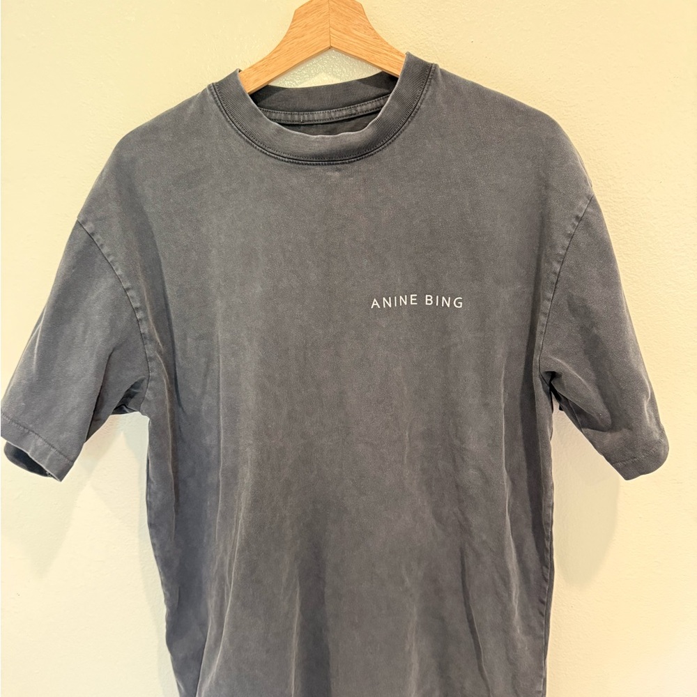 Anine Bing Charcoal Tee